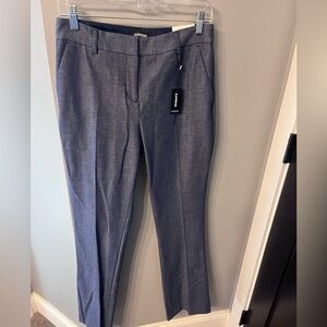 Express Navy Blue Columnist Barely Boot Dress Pants - 8R NWT